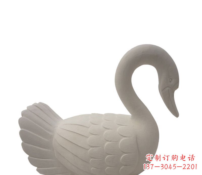 吉林天鹅俯身广场景观石雕
