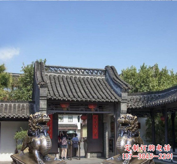 吉林铜雕北京狮子庭院动物雕塑