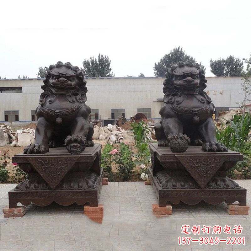 吉林铜雕北京狮子
