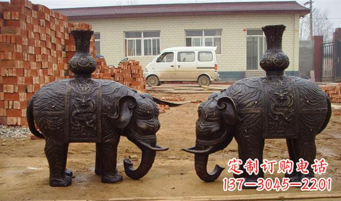 吉林铜雕大象公园动物雕塑