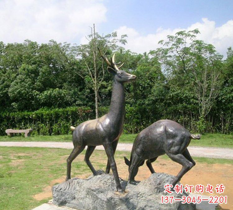 吉林铜雕动物梅花鹿