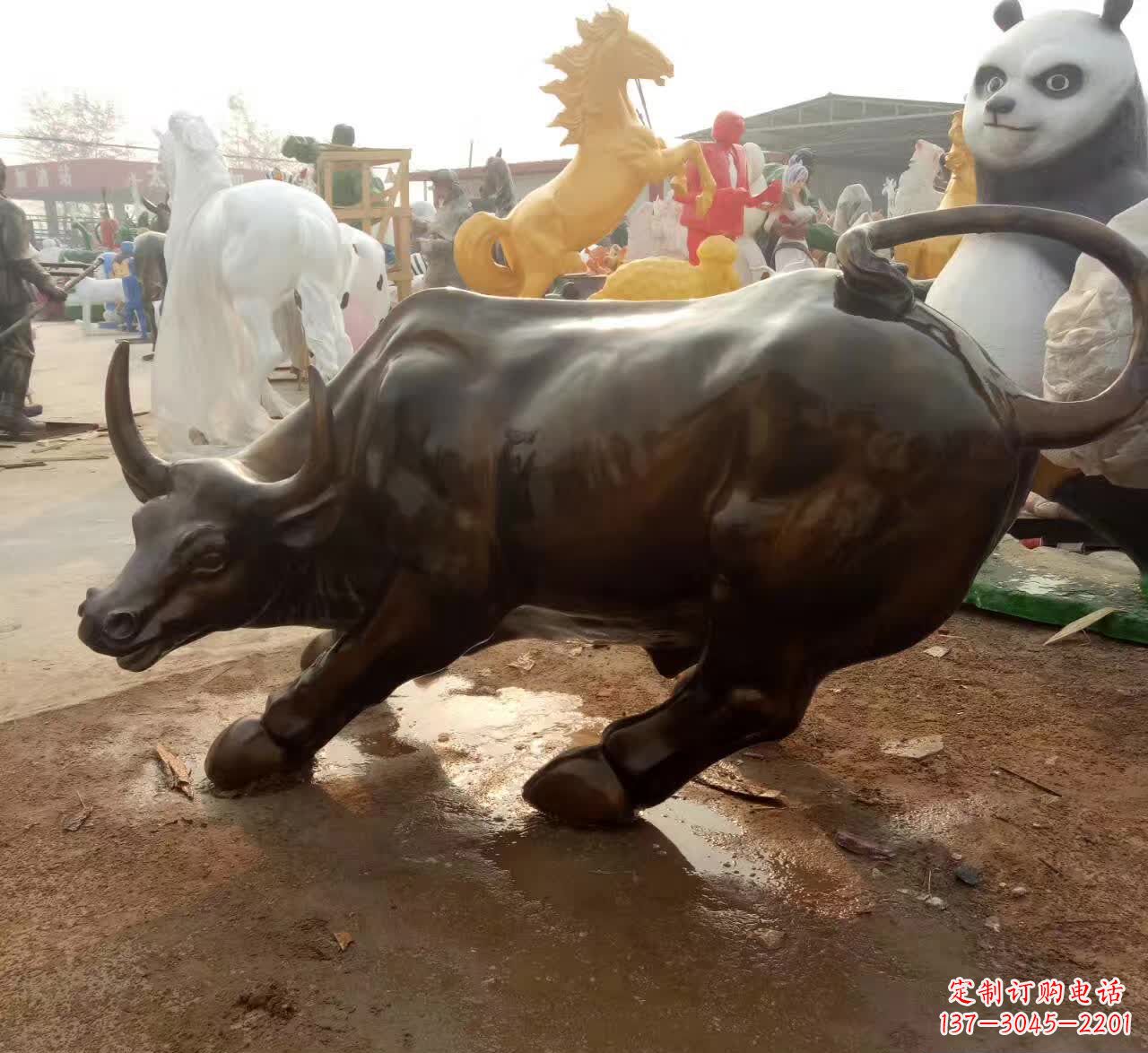 吉林铜雕动物牛