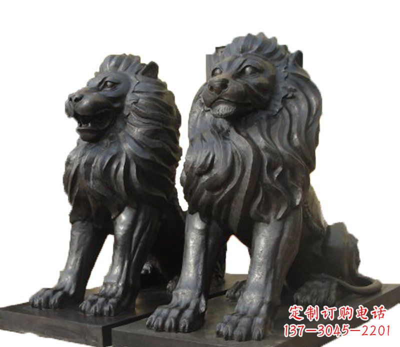 吉林铜雕古代神兽狮子雕塑