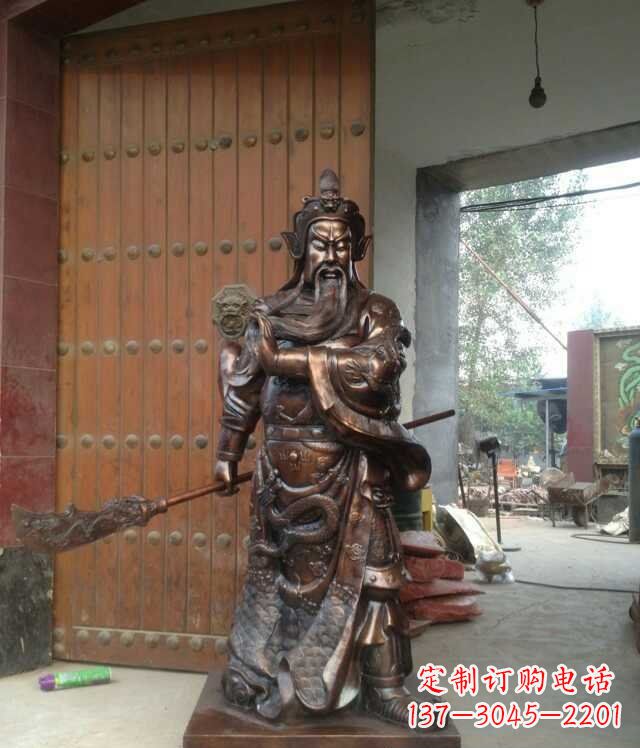 吉林铜雕关公像