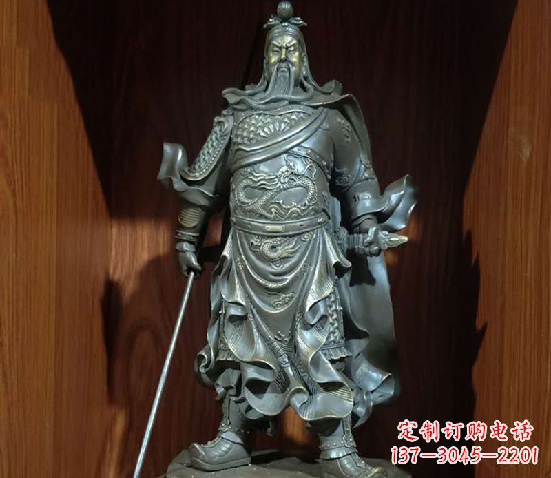 吉林铜雕关公人物雕塑