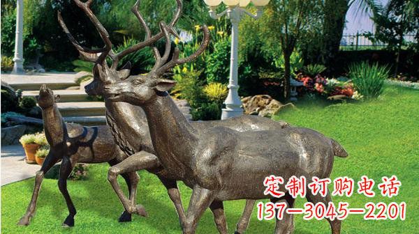 吉林铜雕鹿公园动物雕塑