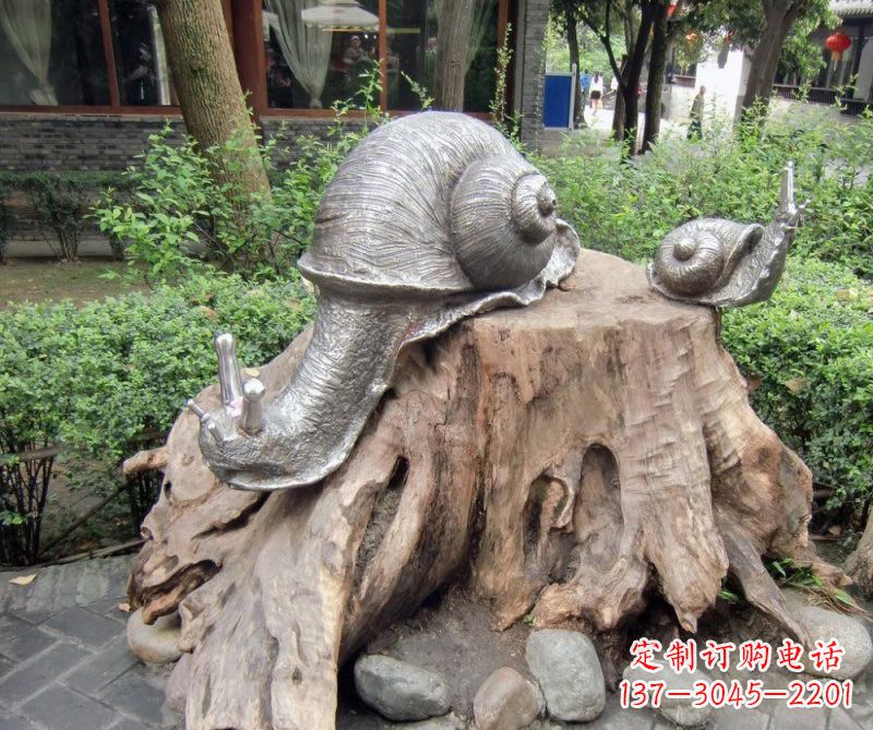 吉林铜雕母子蜗牛