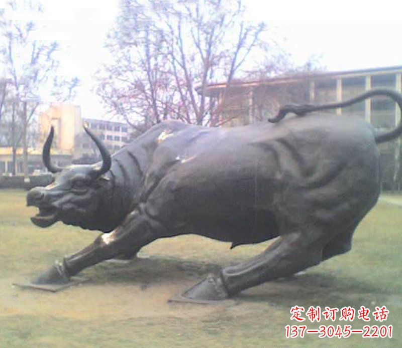 吉林铜雕牛广场动物景观摆件 (2)