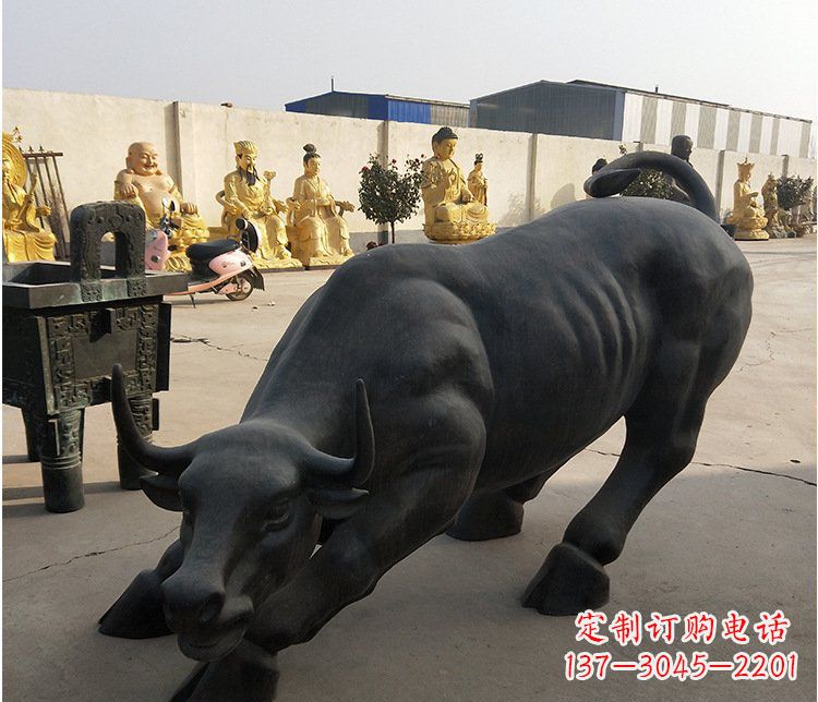 吉林铜雕牛广场动物景观摆件 (6)