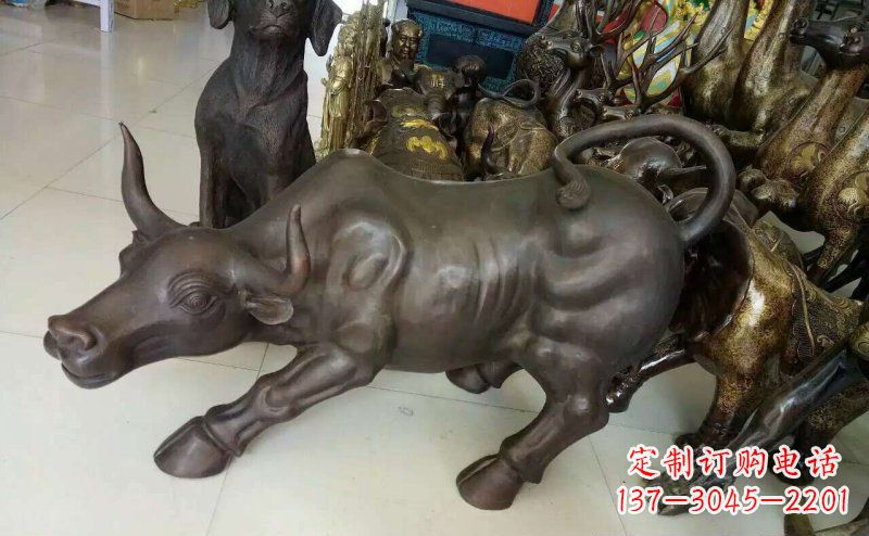 吉林铜雕牛广场动物景观摆件 (5)