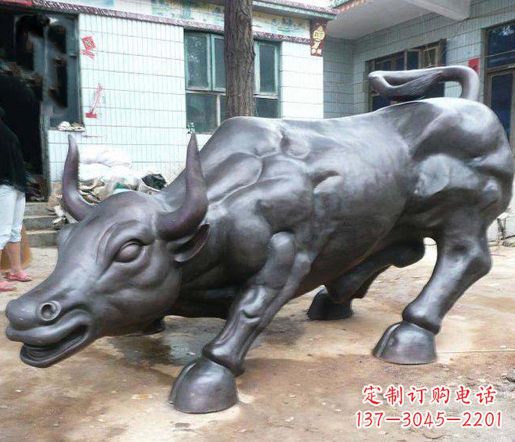 吉林铜雕牛广场动物景观摆件 (3)