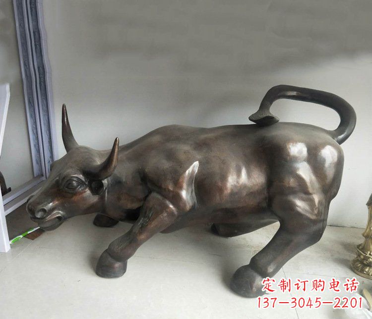 吉林铜雕牛广场动物景观摆件
