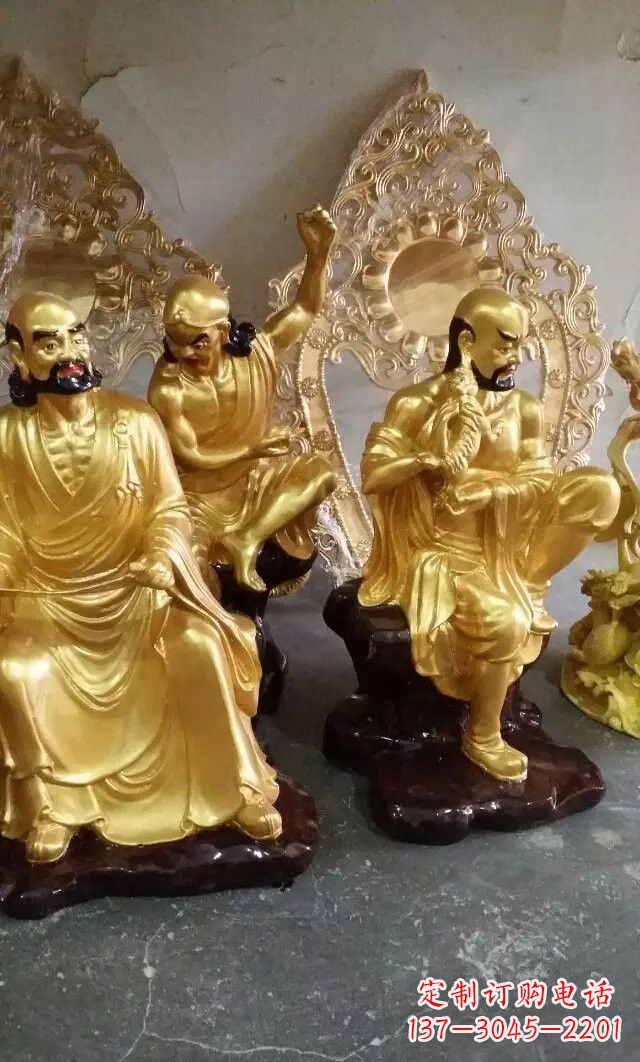吉林铜雕十八罗汉