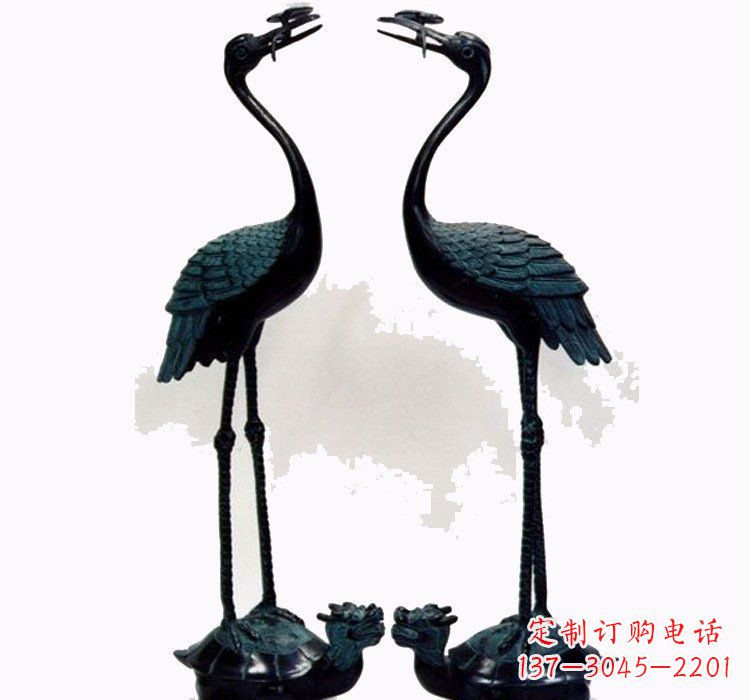 吉林铜雕仙鹤和龙龟