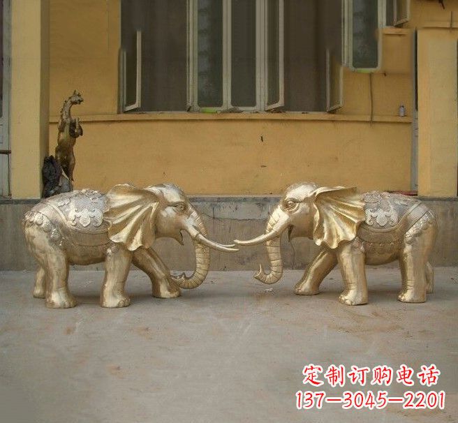 吉林铜雕招财小象