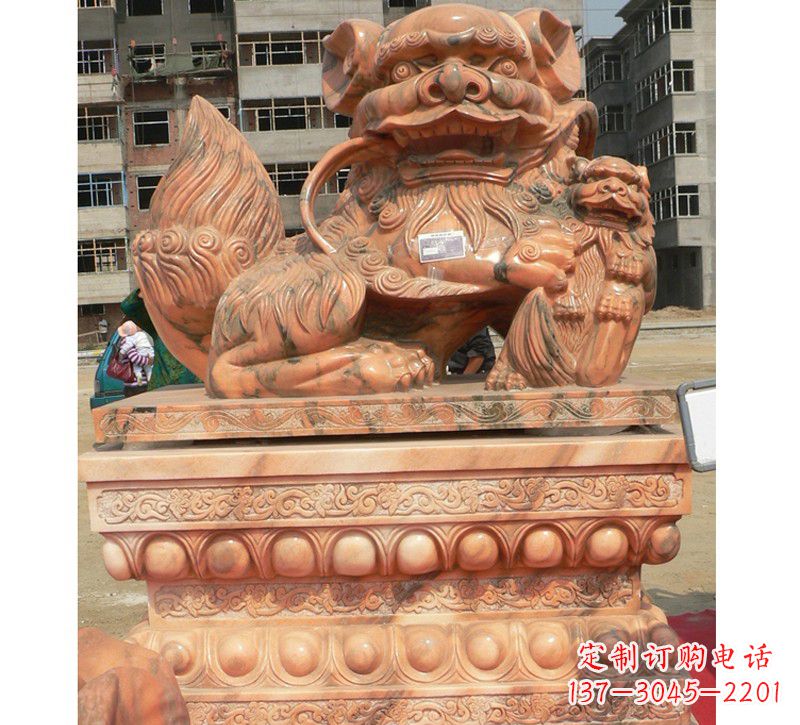 吉林晚霞红南方石狮子