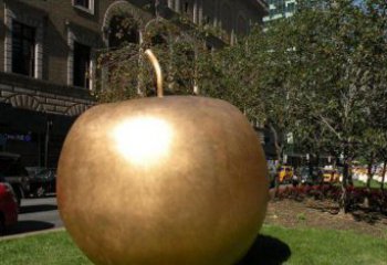 吉林苹果城市景观铜雕