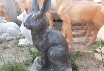 吉林青石公园兔子雕塑，实惠的艺术装点
