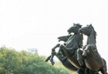 吉林中领雕塑出品，精美青铜三匹马铜雕塑