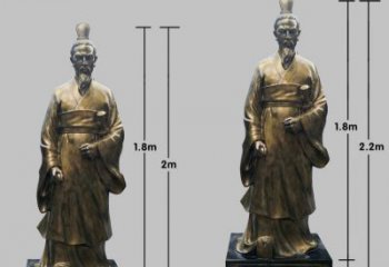 吉林民族英雄屈原铜雕塑