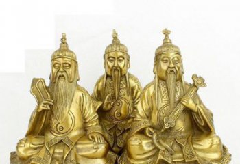 吉林三清祖师神像铜雕，古典经典展现