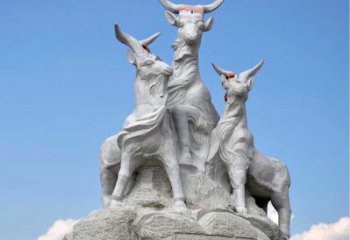 吉林多彩山羊雕塑精美制作