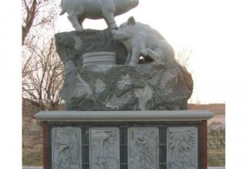 吉林十二生肖猪石雕——质地原生态传承千年文化