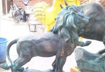 吉林象征霸气，越狱青铜狮子雕塑