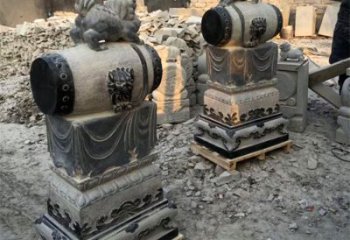 吉林定制大象雕塑石雕门墩，传承中国古典文化