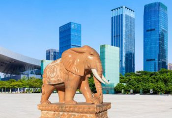 吉林大象雕塑，现代大象喷水雕塑，营造雅致优雅氛围
