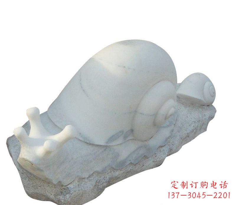 吉林蜗牛石雕公园动物摆件