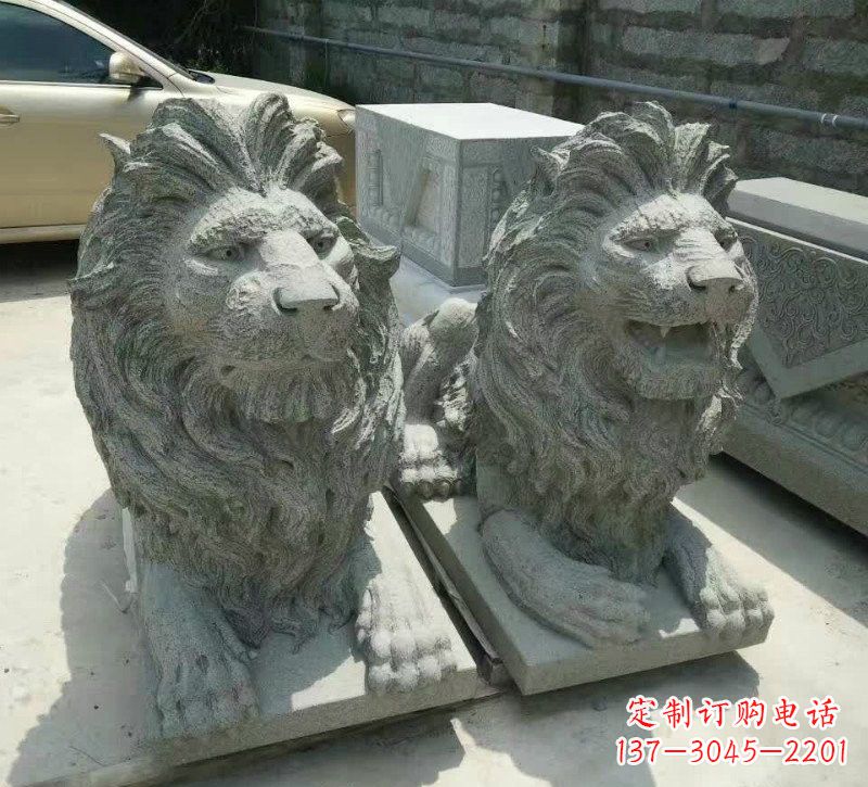 吉林卧式狮子石雕