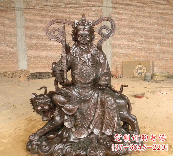 吉林武财神赵公明铜雕