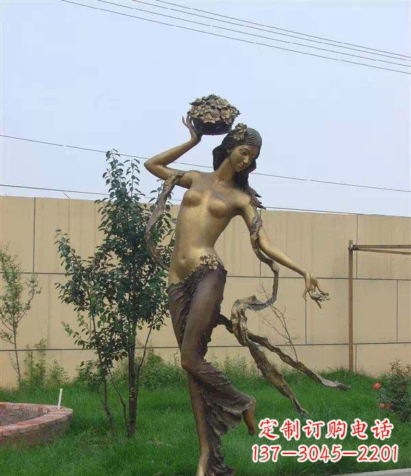 吉林西方美女公园人物铜雕
