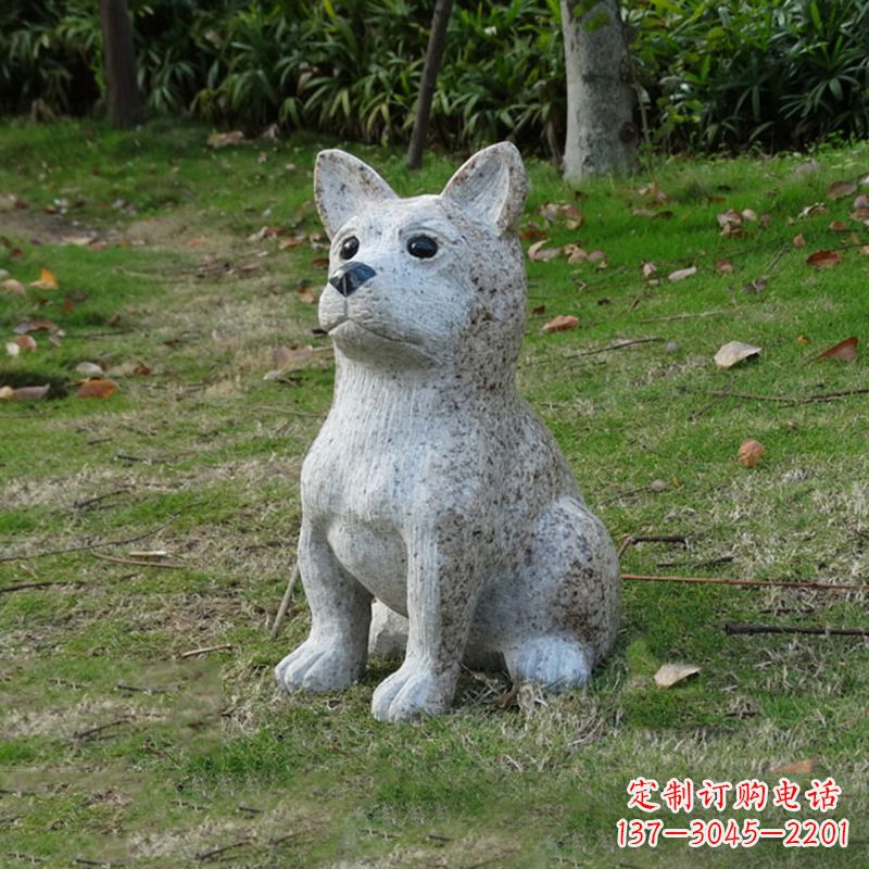 吉林小狗花岗岩石雕