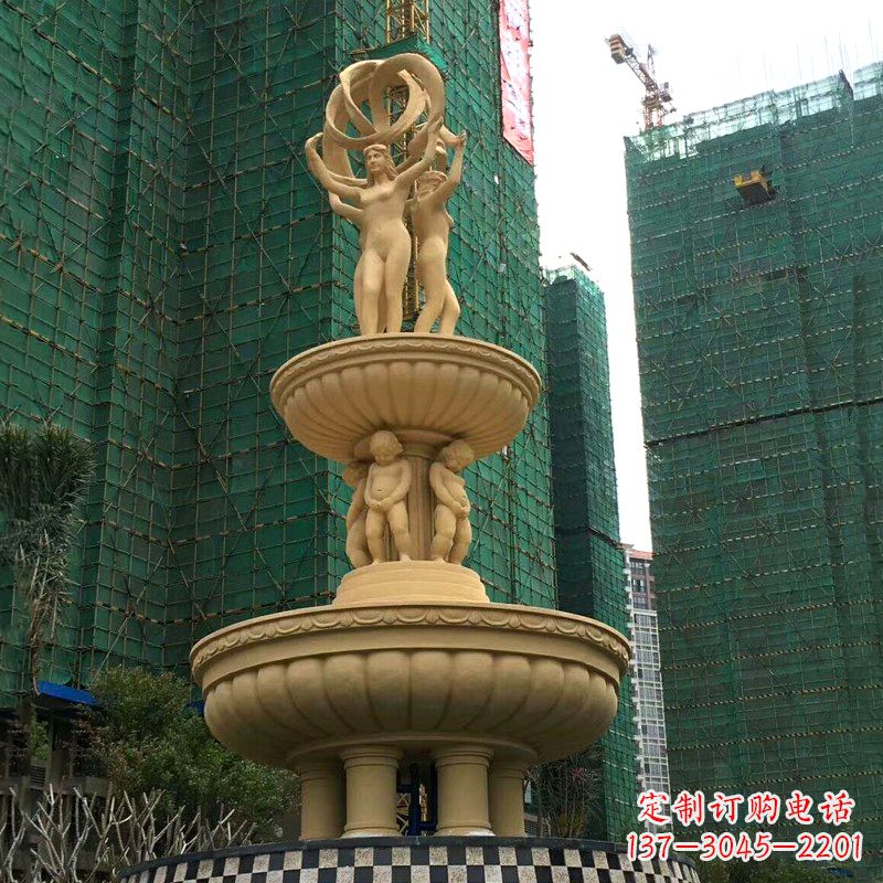 吉林小区大型欧式人物景观喷泉