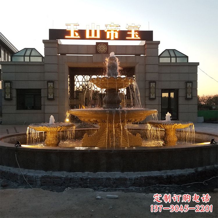 吉林小区广场欧式水景石雕喷泉