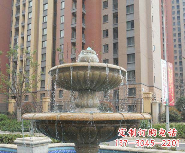 吉林小区景观大理石喷泉石雕