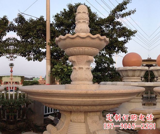 吉林小区景观大型喷泉石雕 (4)
