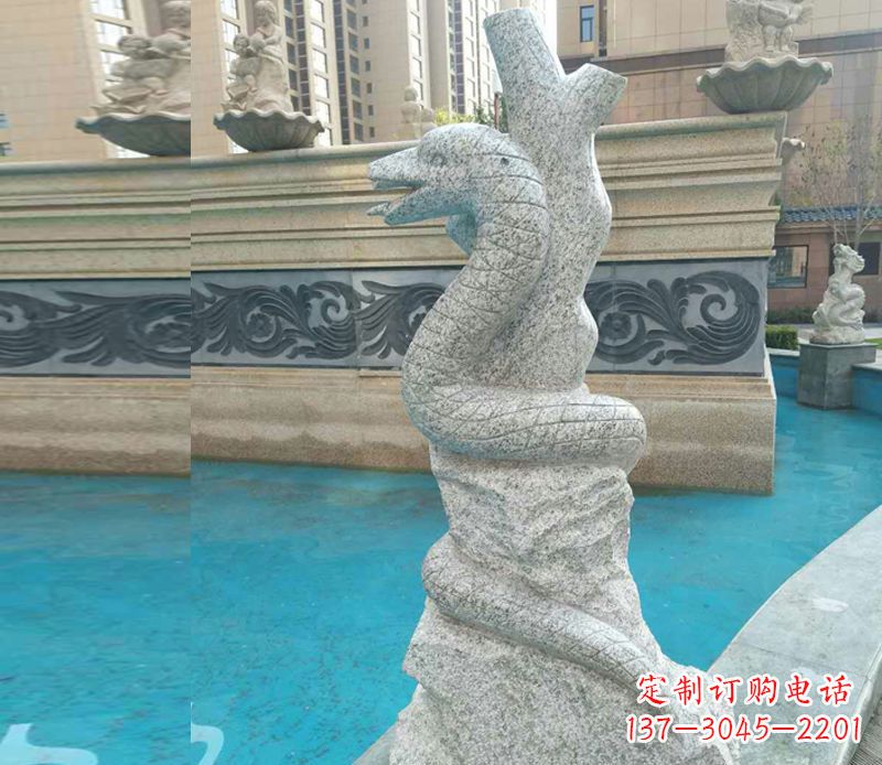 吉林小区十二生肖雕塑动物石雕