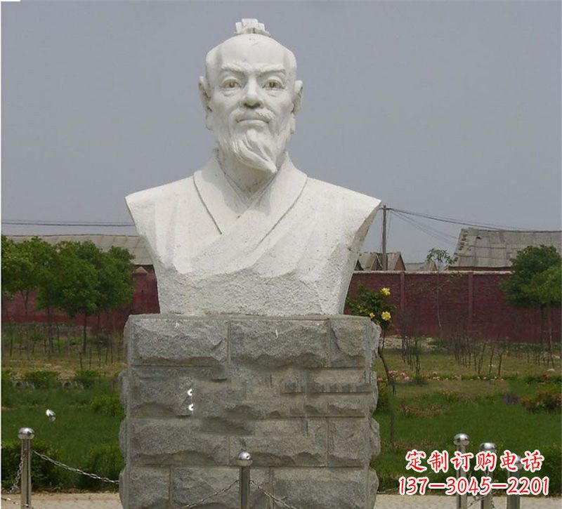 吉林校园大理石张衡雕塑