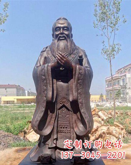 吉林校园孔子雕像 (2)