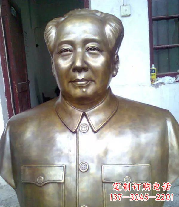 吉林校园毛主席胸像伟人铜雕