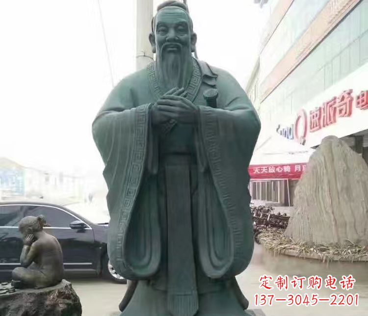 吉林校园人物孔子行教像