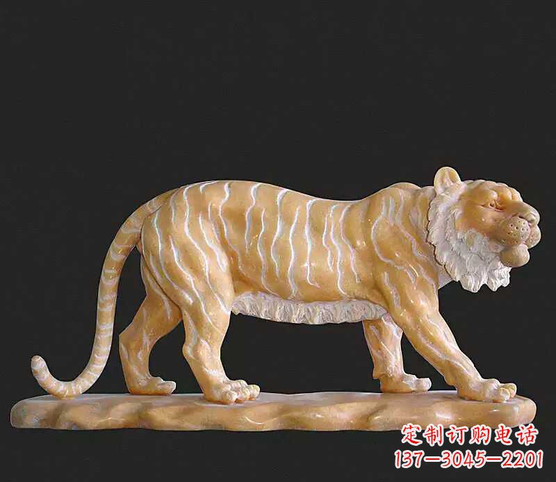 吉林行走老虎石雕动物雕塑