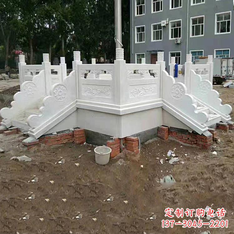 吉林学校汉白玉升旗台石雕