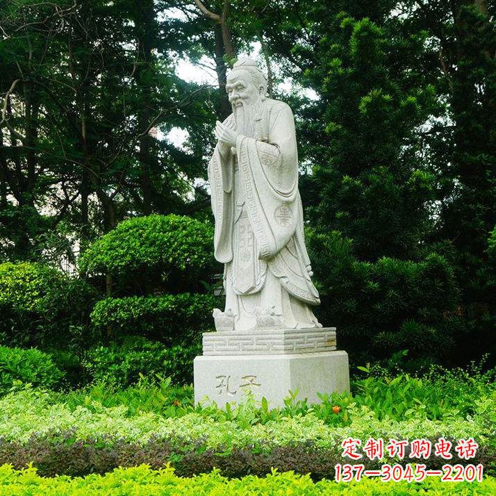 吉林学校名人铜像雕塑 孔子铜像雕塑