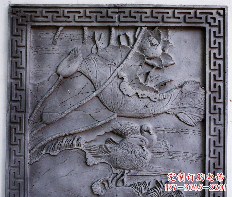 吉林鸳鸯青石浮雕