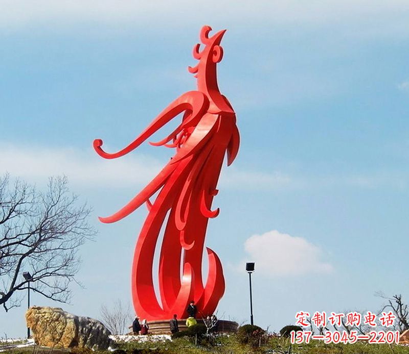 吉林园林不锈钢凤凰雕塑