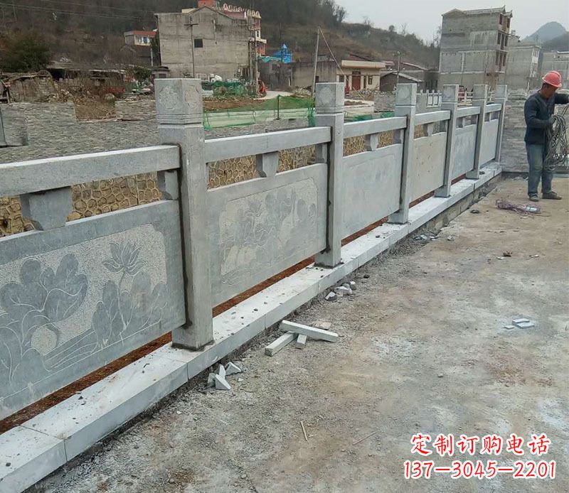 吉林园林仿古石栏板景观石雕 (5)
